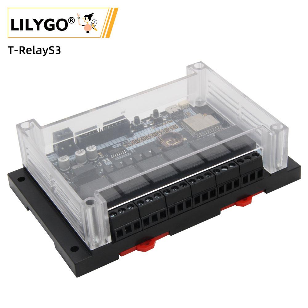 Lolin S3 - LILYGO® T-RelayS3 บอร์ดพัฒนารีเลย์6ทาง ESP32-S3 T-RelayS3โมดูลไร้สาย ESP32-S3-WROOM-1U