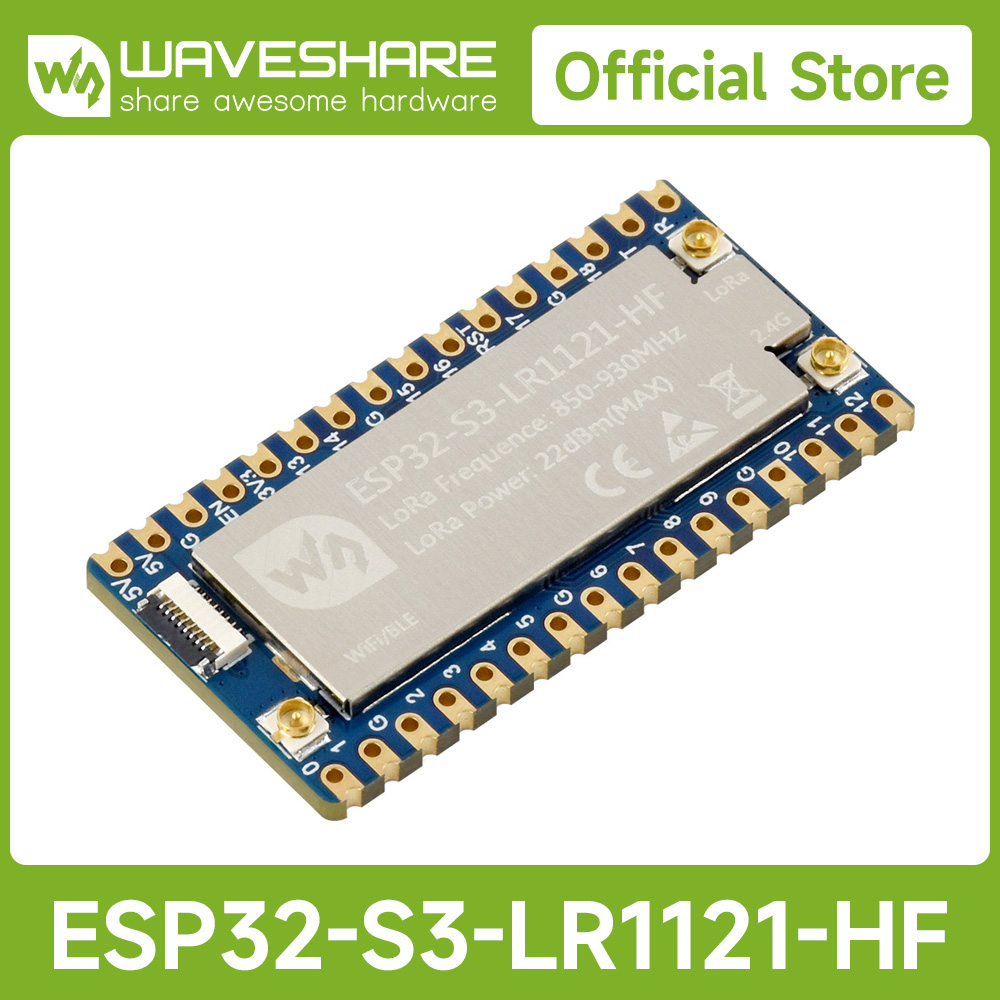 Lolin S3 - บอร์ดพัฒนา Waveshare ESP32-S3 LoRa, รวมชิป RF
