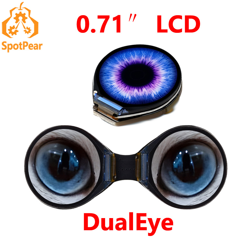 Doit Esp32 - Waveshare 0.71 นิ้ว Double Eye รอบจอแสดงผล