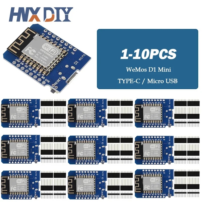 Wemos D1 Mini - 1-10 ชิ้น D1 Mini Nodemcu ESP8266