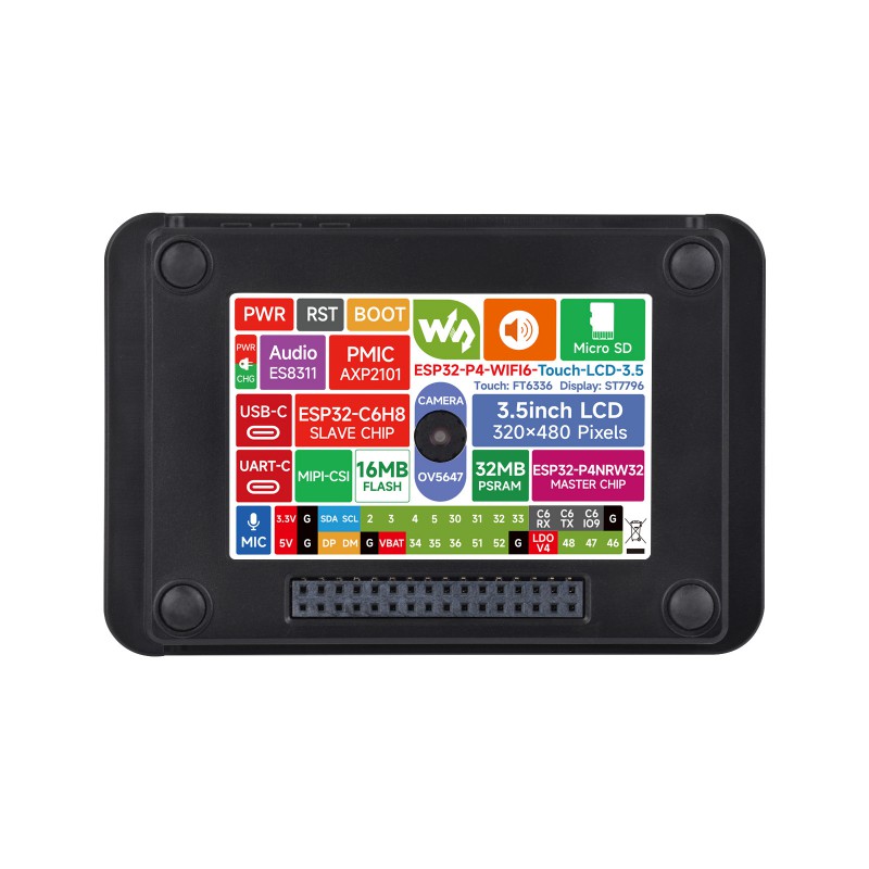Waveshare Esp32 - Waveshare ESP32-P4 Wi-Fi 6 Vision Board: