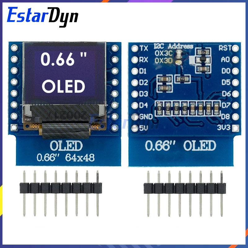 จอ LCD แสดงผล OLED ขนาด0.66นิ้ - Wemos D1 บทวิจารณ์และราคา