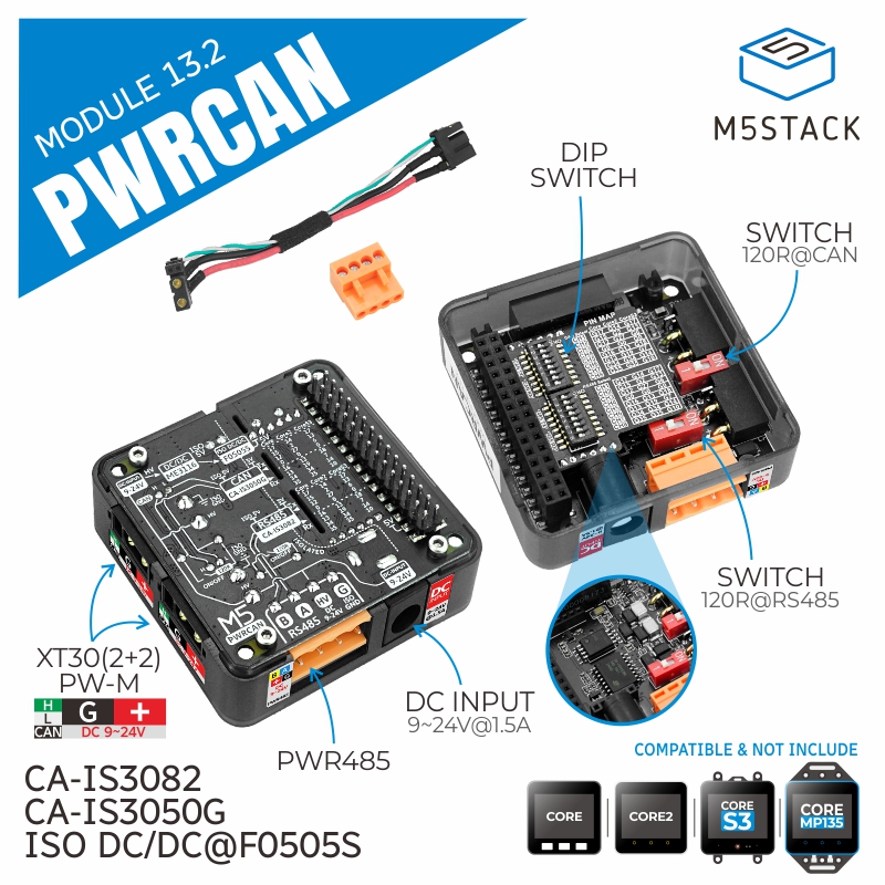 M5Stack โมดูล PWRCAN 13.2 อย่า - M5Stack บทวิจารณ์และราคา