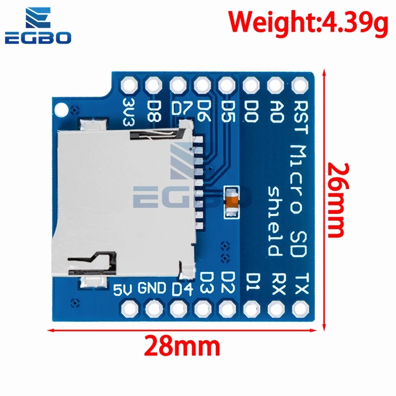โมดูลขยายหน่วยความจำการ์ด Micr - Wemos D1 บทวิจารณ์และราคา