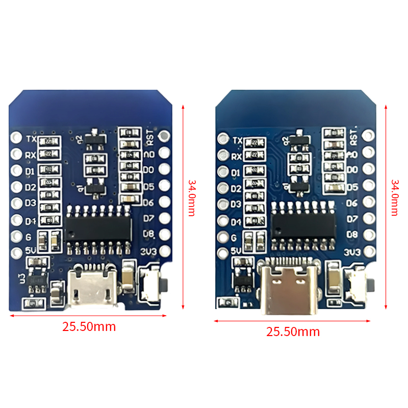 โมดูล XCW WeMos D1 Mini TYPE-C - Wemos D1 Mini บทวิจารณ์และราคา