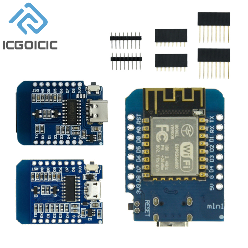 D1มินิ NodeMcu 4M ไบต์ Lua WiF - Wemos D1 บทวิจารณ์และราคา